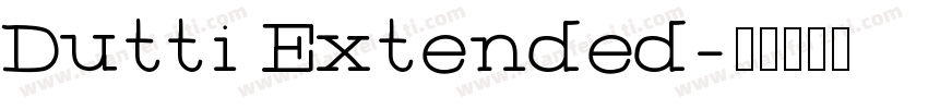 Dutti Extended字体转换